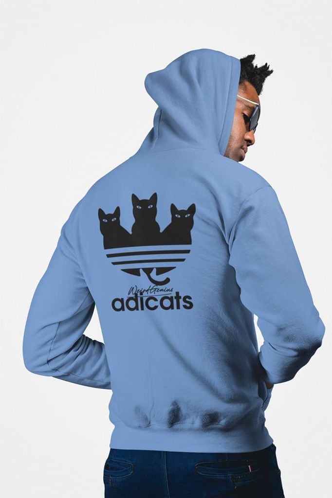 D&B Uni Hoodie ZIPEB00016 Adicats Hellblau-Größe M