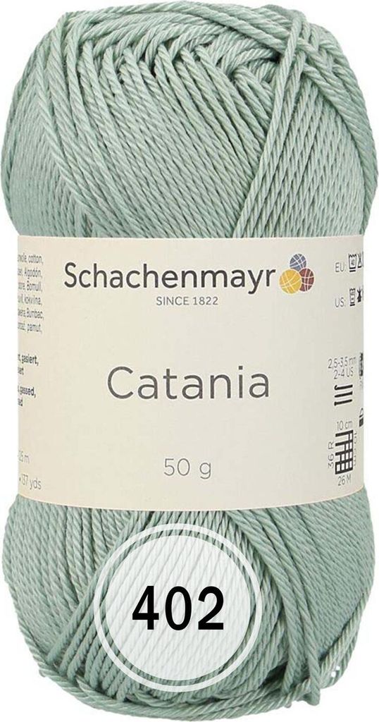 A ball of green yarn with a label.