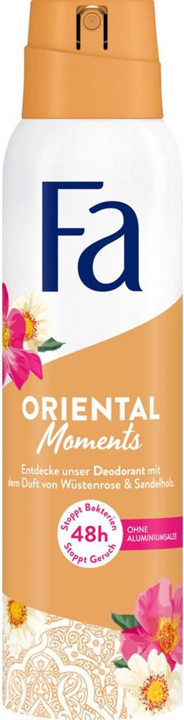 Fa Deodorant Spray Oriental Moments with the Delicate Scent of Desert Rose & Sandalwood 150ml