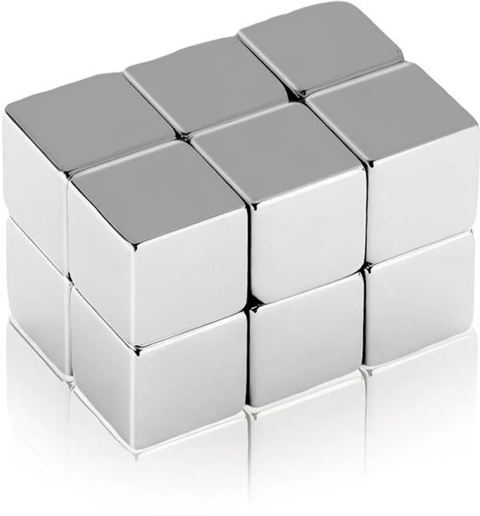 Lot de 12 Aimants Néodyme 10x10x10 mm Puissants pour Tableau Blanc