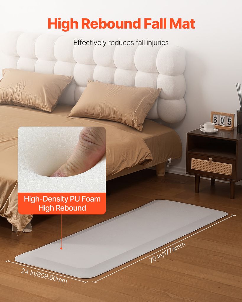 SucceBuy Tapis de chute pour seniors - 1,9 cm d'épaisseur, Image du produit 