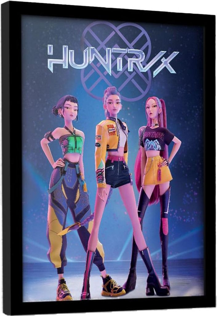 KPop Demon Hunters Collector Print Poster im Rahmen Huntrix