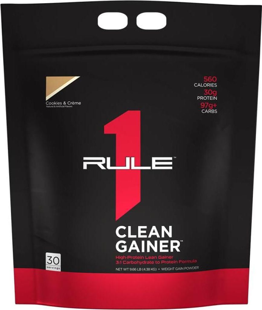 Rule1 R1 Clean Gainer (9,6lbs) Cookies & Creme - Gewichtszunahme - Ohne Kreatin