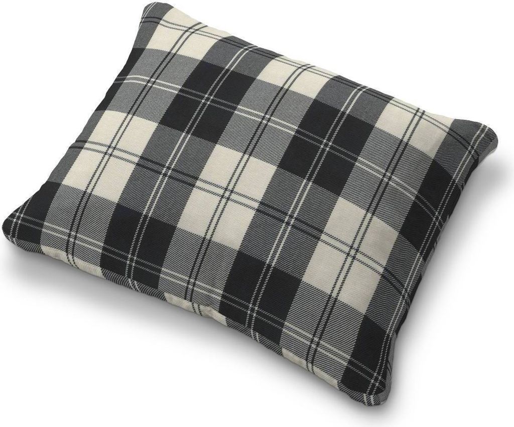Dekoria Kissenbezug Karlstad 58x48cm, schwarz- weiss, Kissenbezug Karlstad 58 x 48 cm