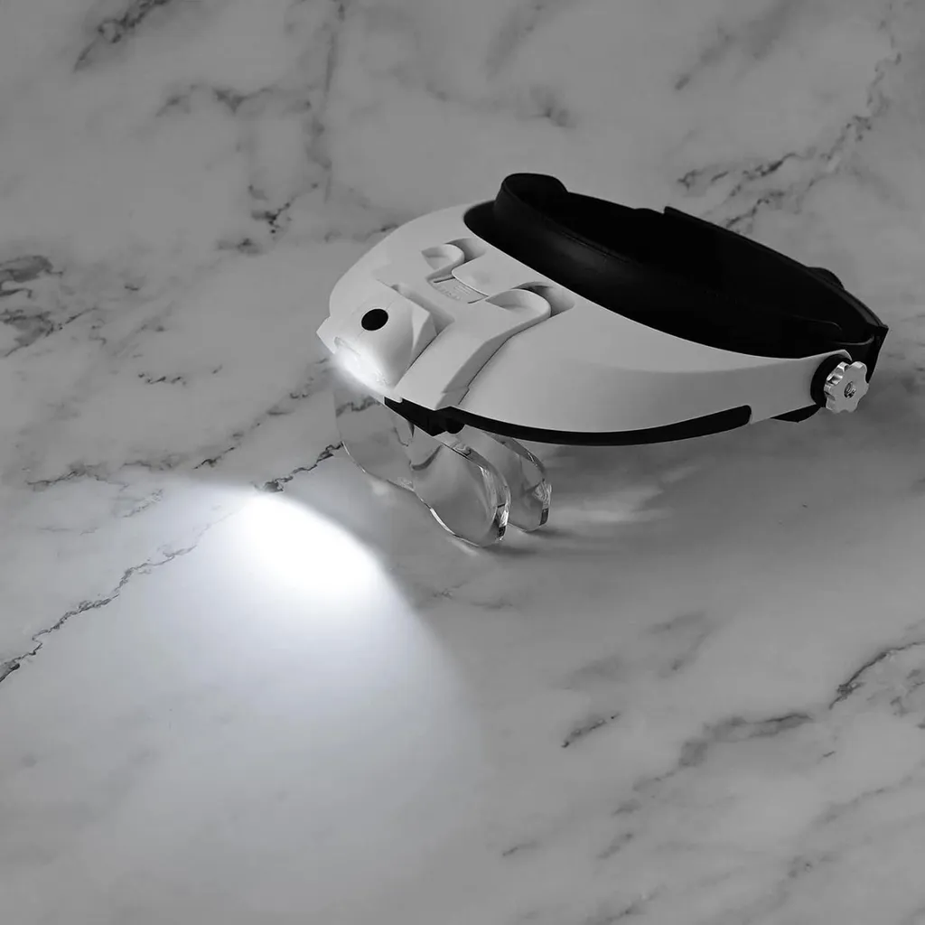 Loupe bandeau LED pour voir de près sans fatigue oculaire grossissement