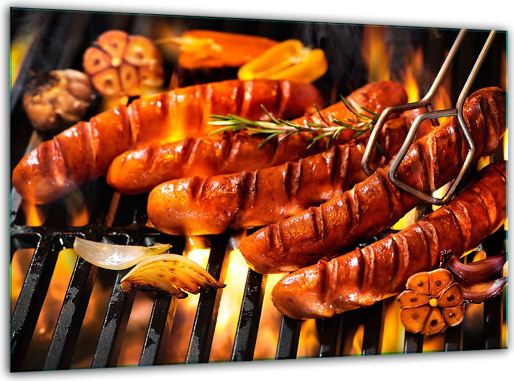 Glas Herdabdeckplatten Schneidebrett Universal 30x22cm Grill
