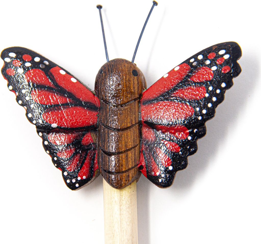 Holzbleistift - roter Schmetterling