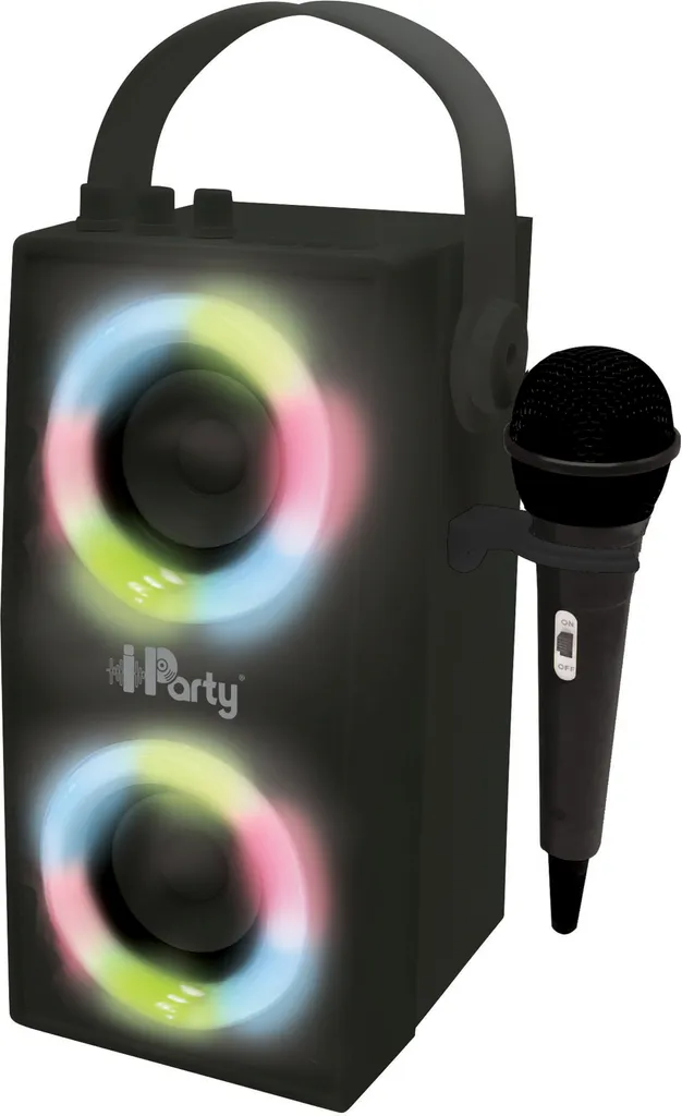 Système de Sonorisation Mobile iParty Lexibook Noir pour Fêtes et Chant