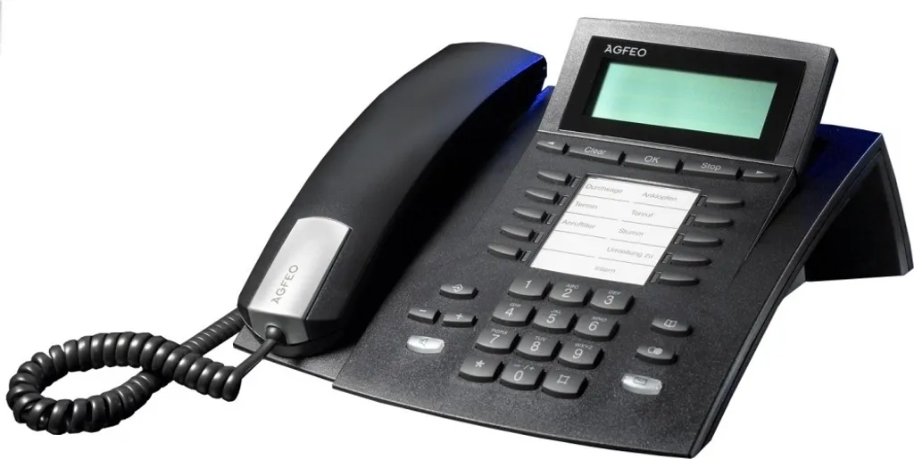 AGFEO ST22 poste téléphonique noir Up0 S0 pour optimiser vos appels pro