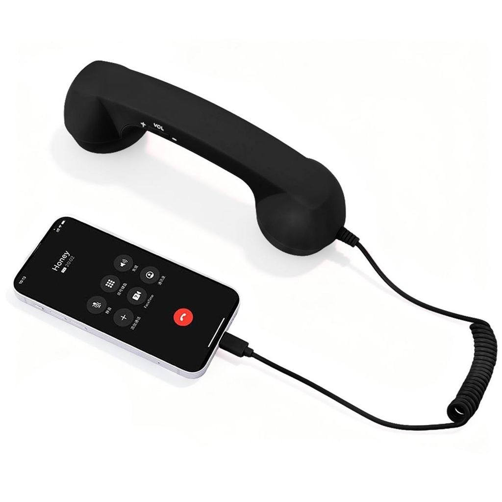 Retro Telefonhörer Typ-C, Kabel-Telefonhörer für Produktbild 