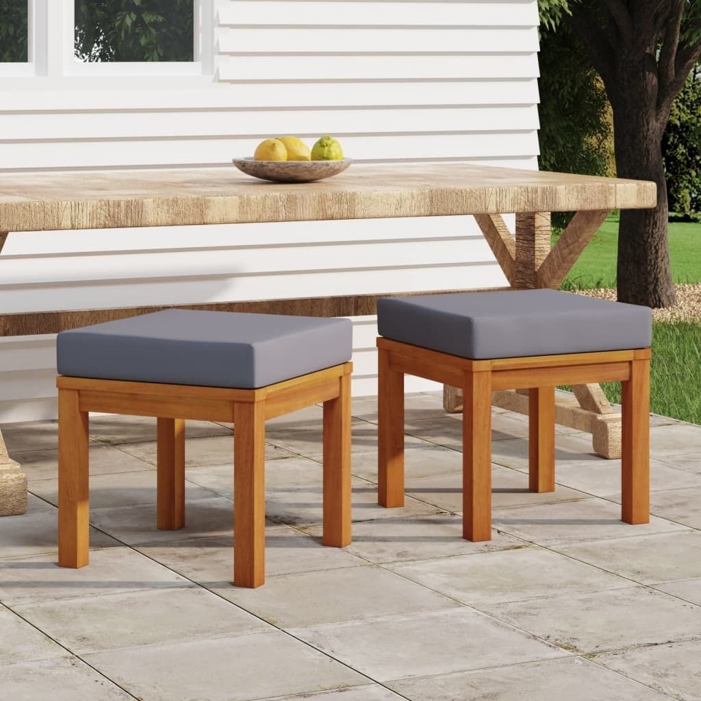vidaXL Záhradná stolička s vankúšom 2 ks 40x40x42 cm Obrázok produktu 