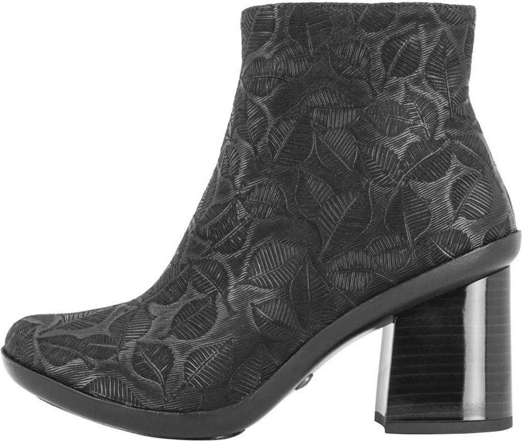 Neosens Schnürstiefel mit hohem Absatz Damen S3051 FANTASY LEAVES NERO / MARSANNE Gemustert
