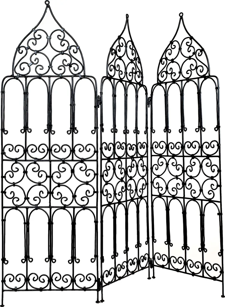 Paravent en Bois 120cm Marrakesch avec Motifs Ajourés Orientaux
