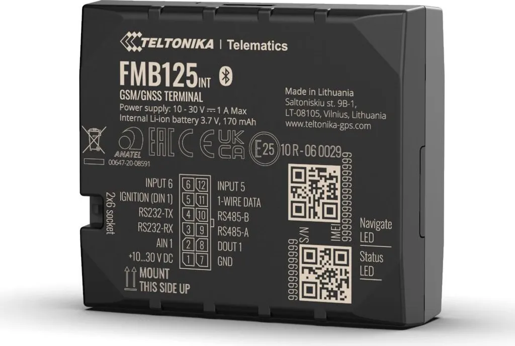 Localisation Flotte Poids Lourds Teltonika FMB125 RS232 Professionnel