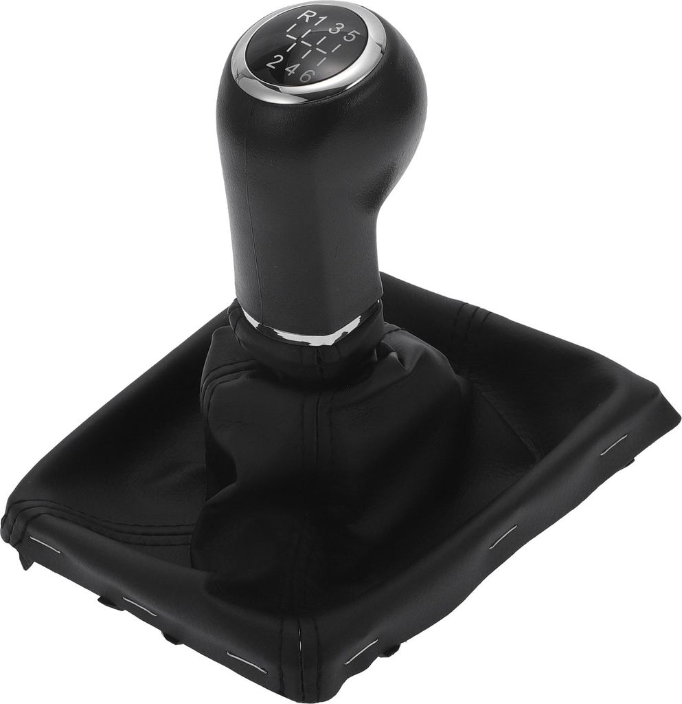 6-Gang-Schaltknauf mit Schaltsack kompatibel für Vauxhall für Opel für Astra Corsa D Zafira B 2005-2010, strapazierfähiges schwarzes Kunststoff...