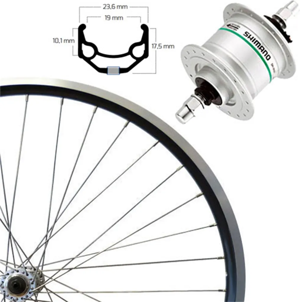 Roue Roland ZAC 19 SE avec Dynamo Moyeu DH-C3000 VR 28 pouces 622-19