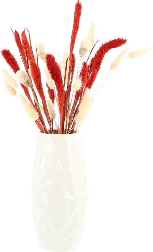 QUVIO Vase - Vase - Vasen - Blumenvase - Dekorative Vase - Vase für Trockenblumen - Für den Innenbereich - Wohnaccessoires - Schreibtischzubehör...