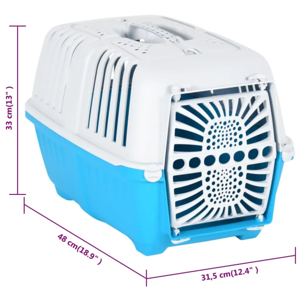 Caisse de transport ventilée 48 cm en polypropylène rigide Bleu - 8