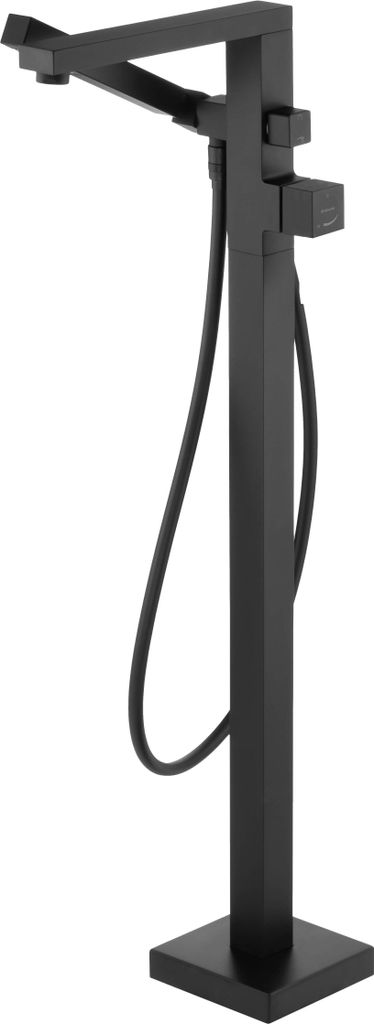 Freestanding bathtub mixer with shower set