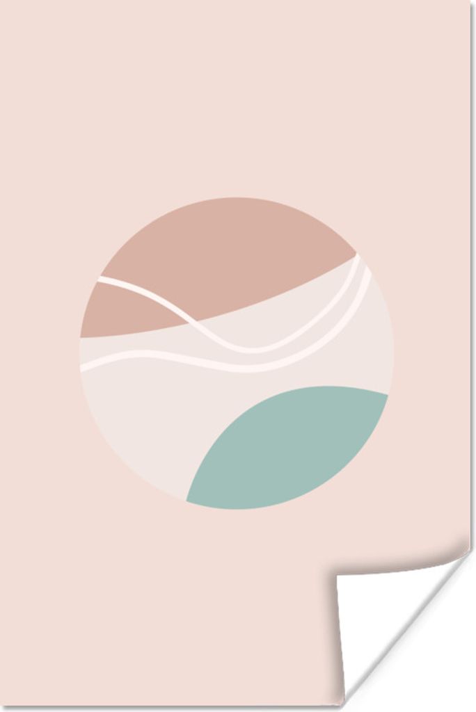 MuchoWow Poster Sommer - Tennisball - Abstrakt 20x30 cm - Papierdruck