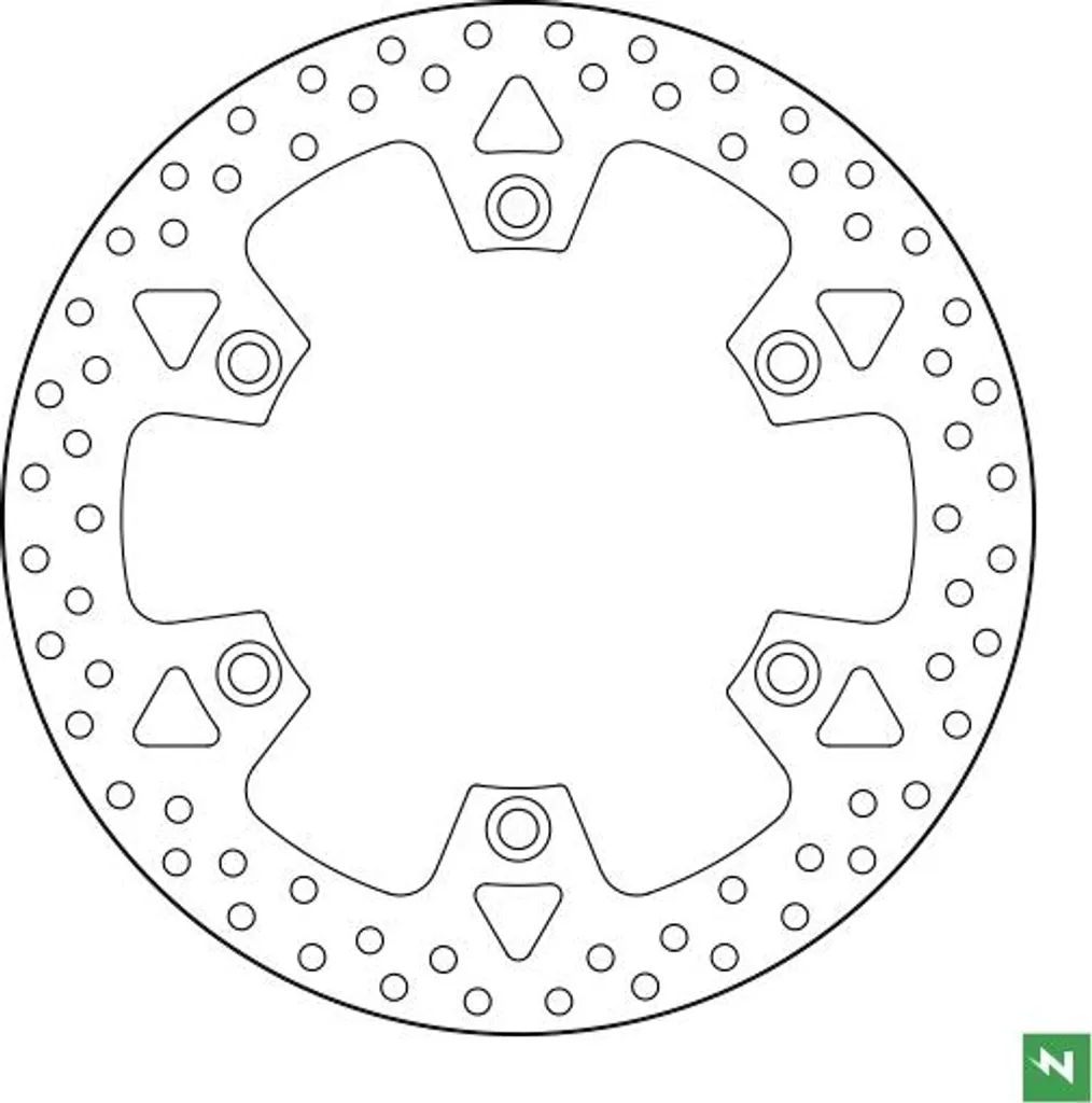 Disque de frein DF5001A 5mm rigide 276mm pour moto performance
