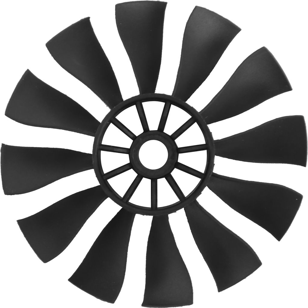 50 -mm -Kanallüfter 12 -Blade -Propeller -Kunststoffzubehör für RC -Flugzeuge Blackcw