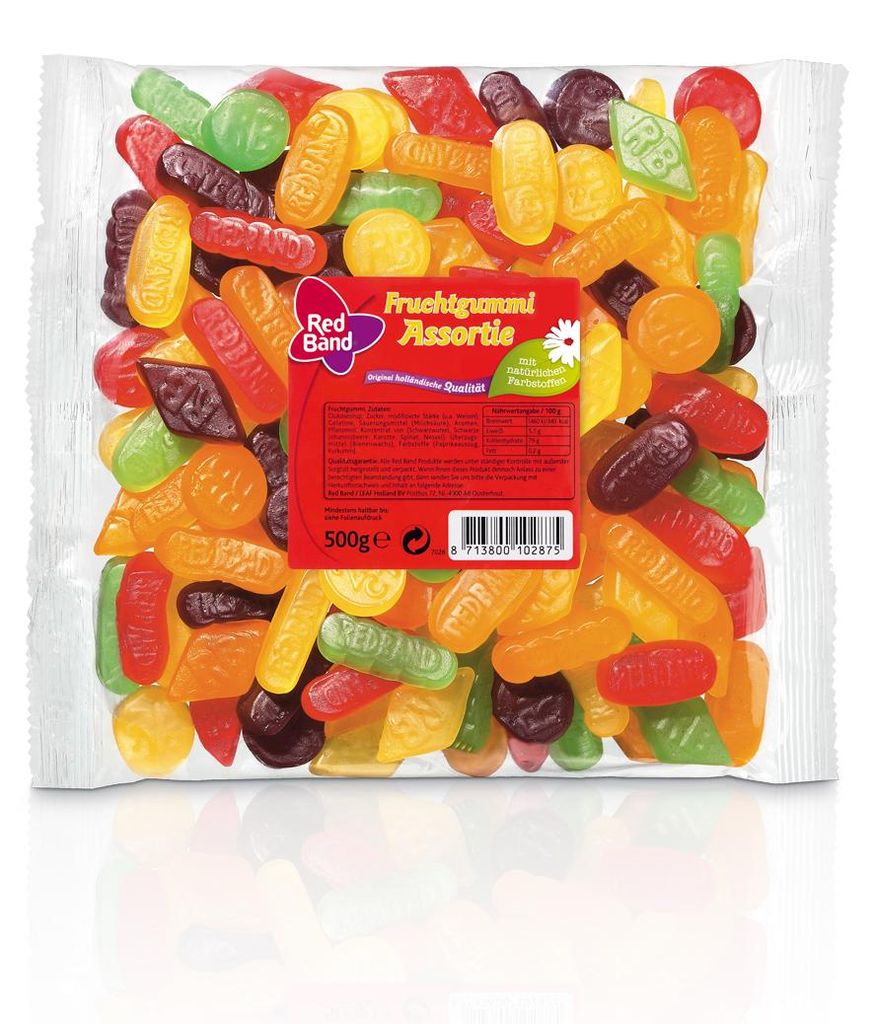 Ovocná žvýkačka Red Band Assortie barevná anglická vinná Obrázek produktu 