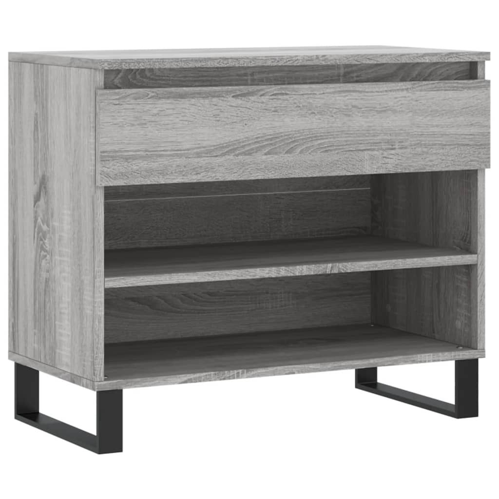 "2026 Moderne" Schuhregal Grau Sonoma 70x36x60cm Holzwerkstoff - Schuhregale CC424007