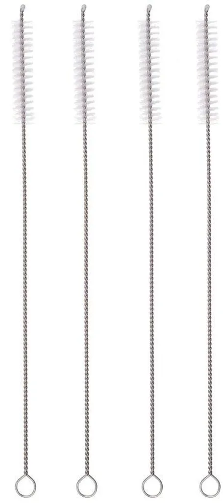 Goupillon de récurage en inox argenté - Brosse métallique multi-usages