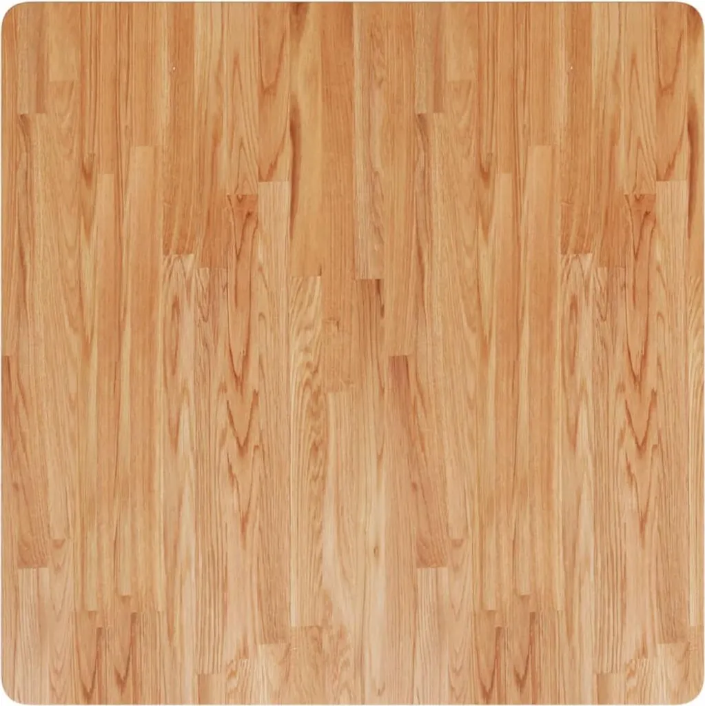 Top Tavolo 80x80 Rovere Chiaro - Piano Quadrato Design Moderno