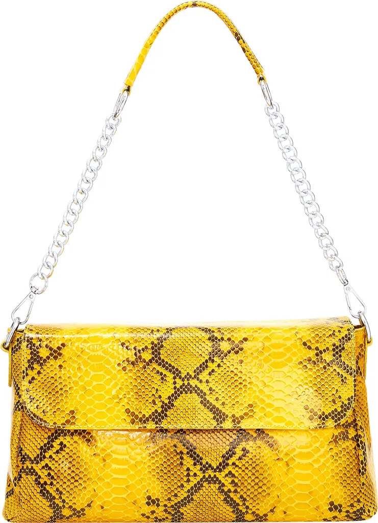 Sac bandoulière jaune NAEMI : fini le sac lourd et encombrant en ville