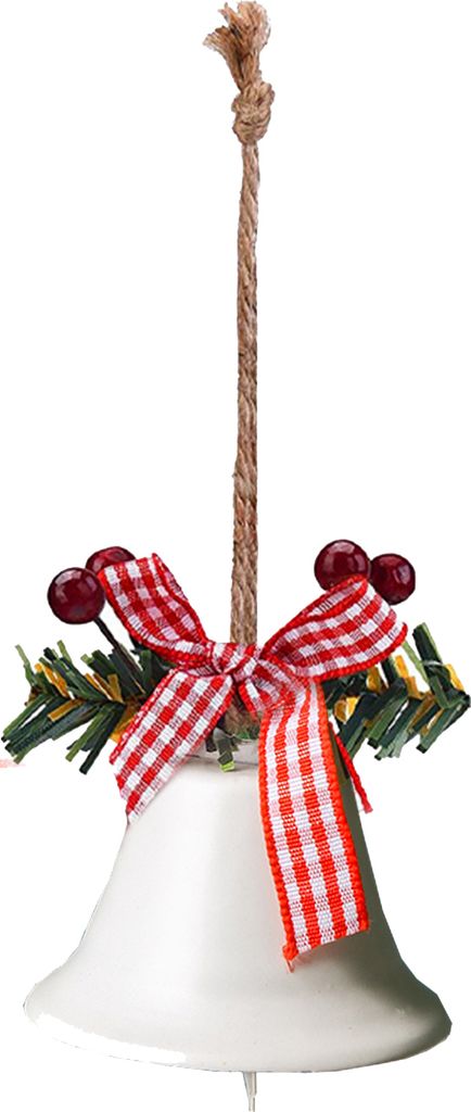 Weihnachtsbaumglocke hohe Haltbarkeit rote Beeren Design mit lanyard lebendiger Farbe Breite Anwendung Dekoratives Metall Weihnachten Jingle Bell O...