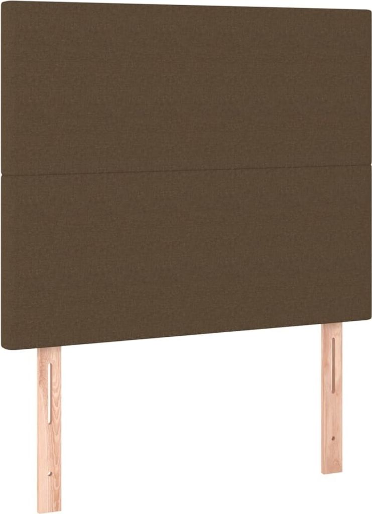 Kopfteil Dunkelbraun 100 x 5 x 118/128 cm Stoff