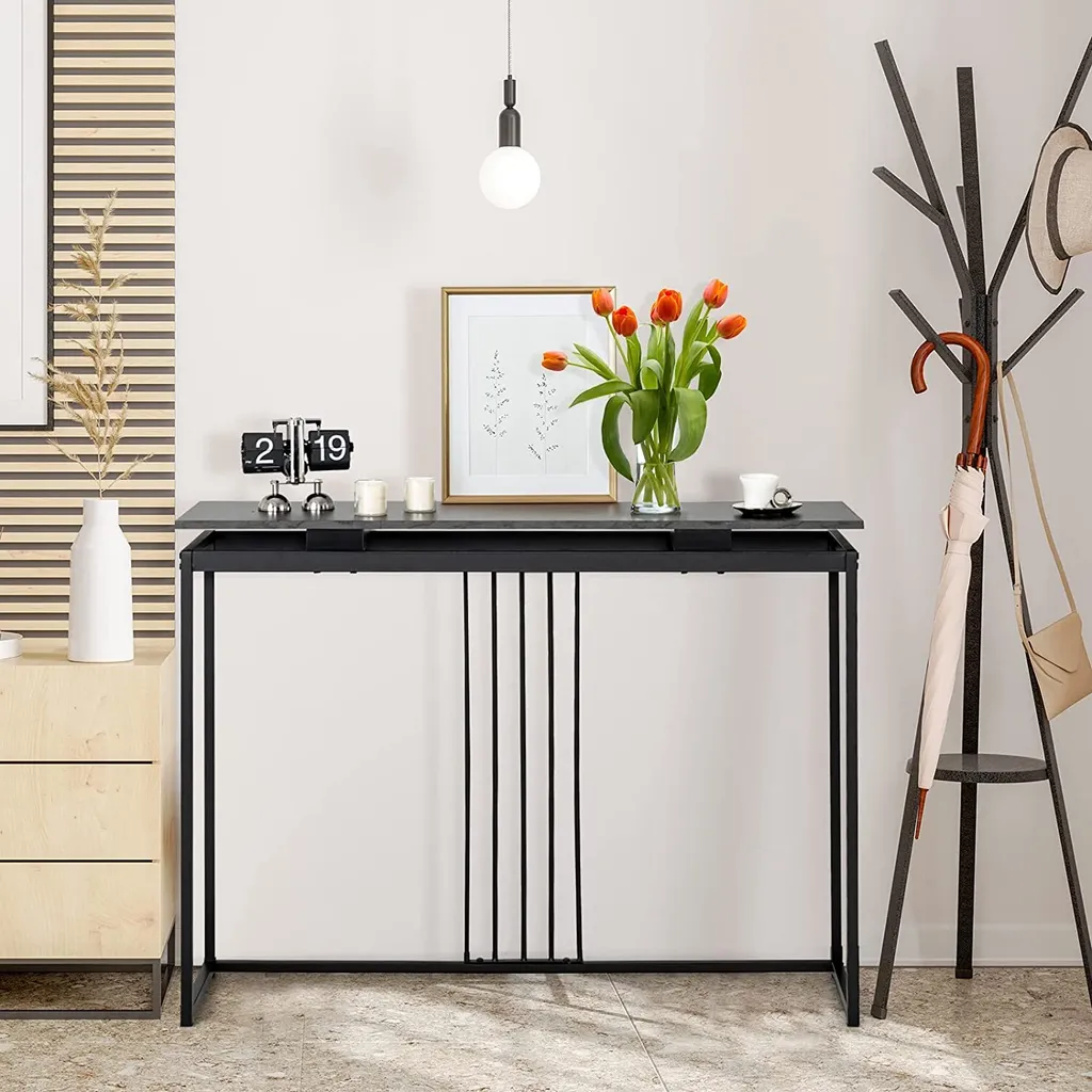 Console étroite 120x30x90cm pour ranger vos clés dans une entrée