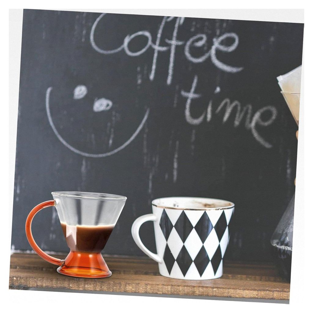 Retro Kaffeekanne aus hitzebeständigem Material für Zuhause und Restaurants, multifunktionale transparente Kaffeekanne, gesundheitsfreundlich, le...