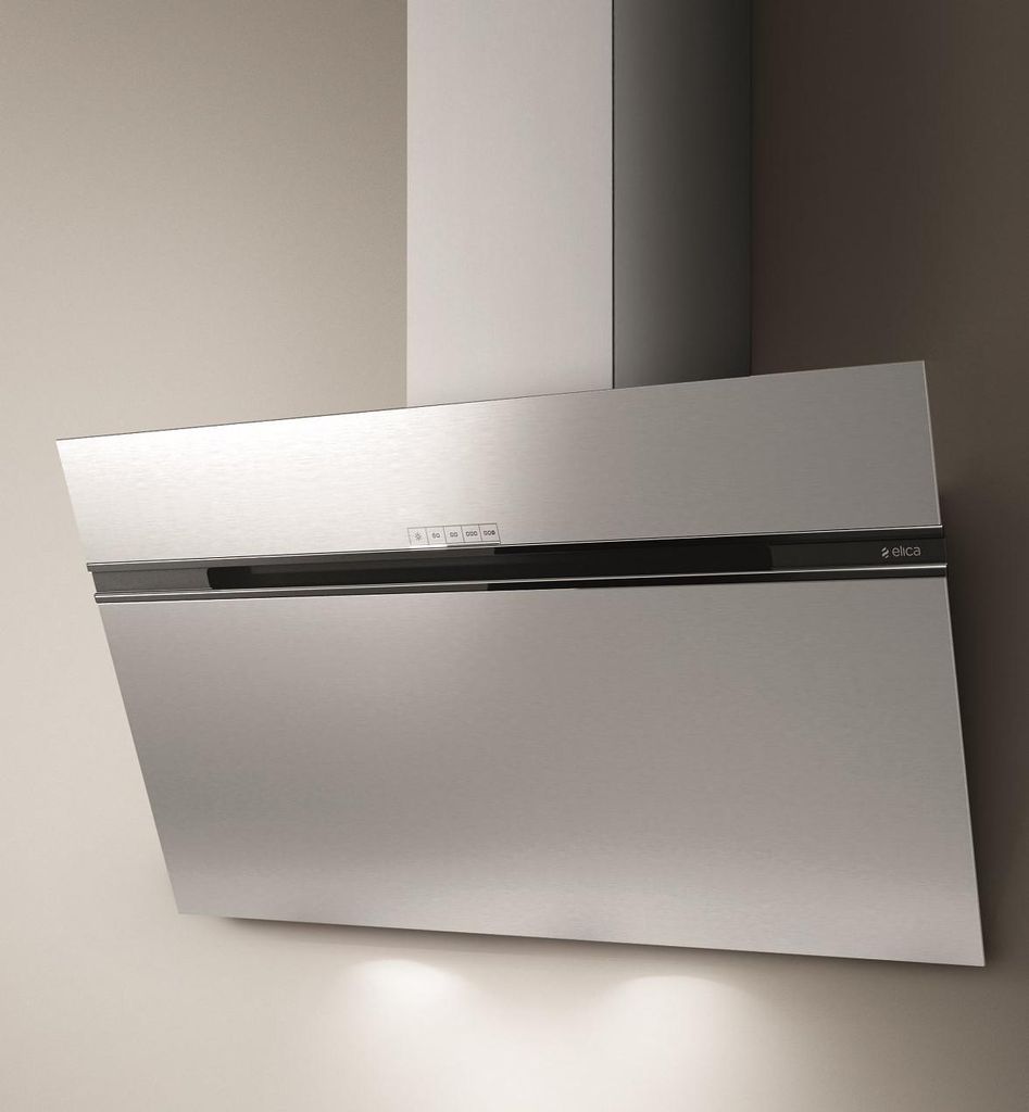 Hotte décorative inclinée 90cm 735m3/h inox - Elica - Image du produit 