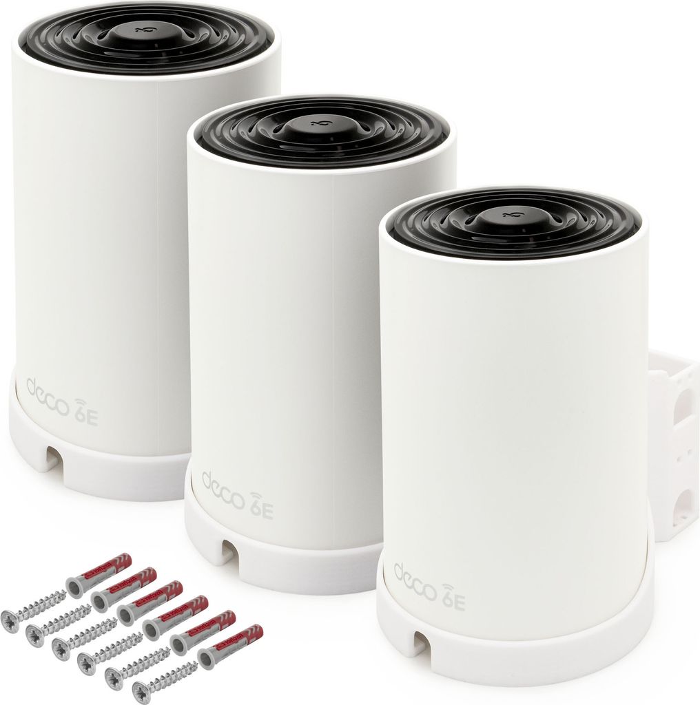 Wandhalterung passend für TP-Link Deco XE75 AXE5400 Mesh WLAN Router Halter 3 Stück
