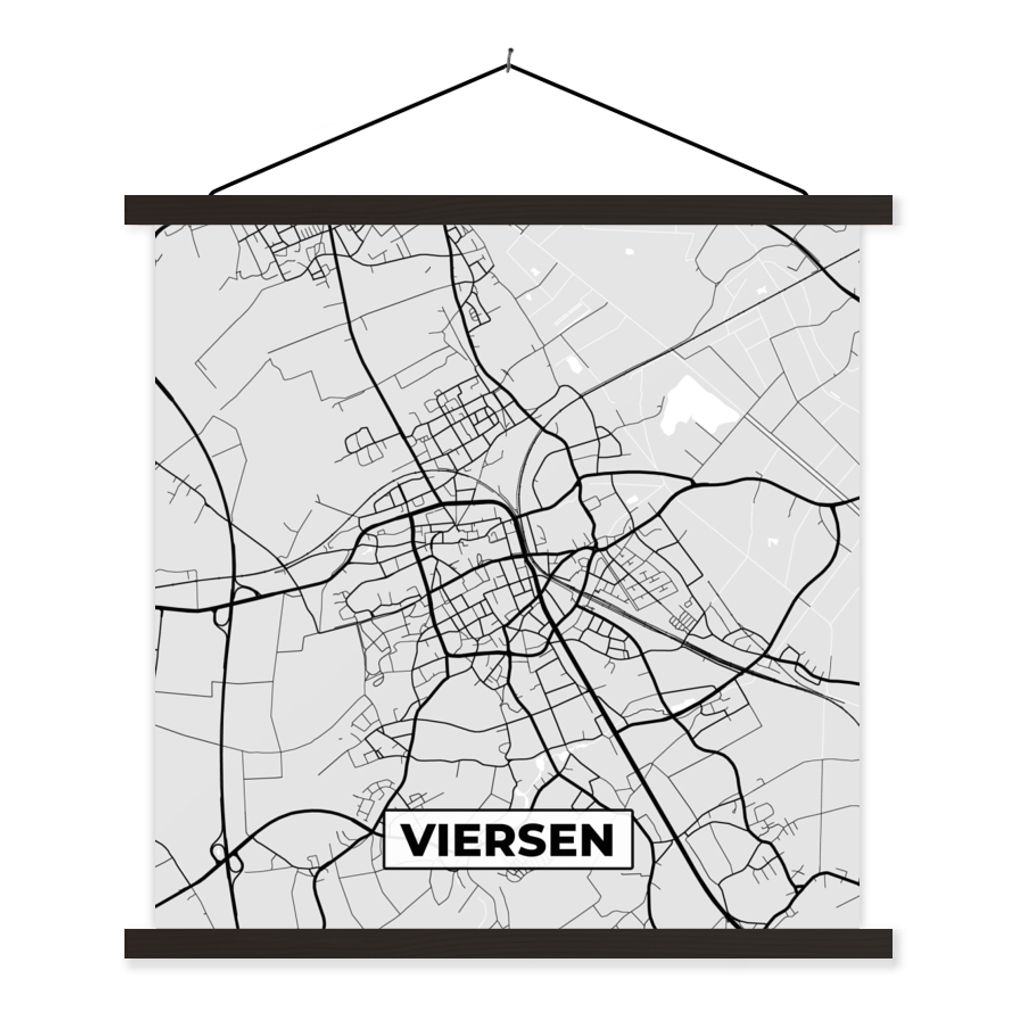 MuchoWow® Textilposter Karte - Viersen - Karte - Produktbild 