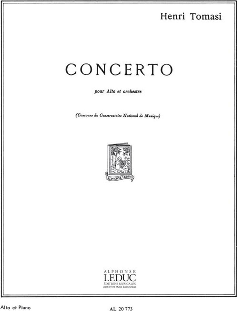 Concerto pour alto et orchestre pour alto et piano