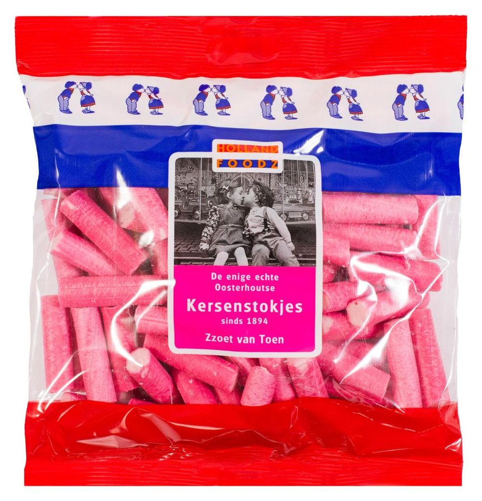 Holland Foodz De Oosterhoutse Kersenstokjes 500 g – Snack s Obrázok produktu 