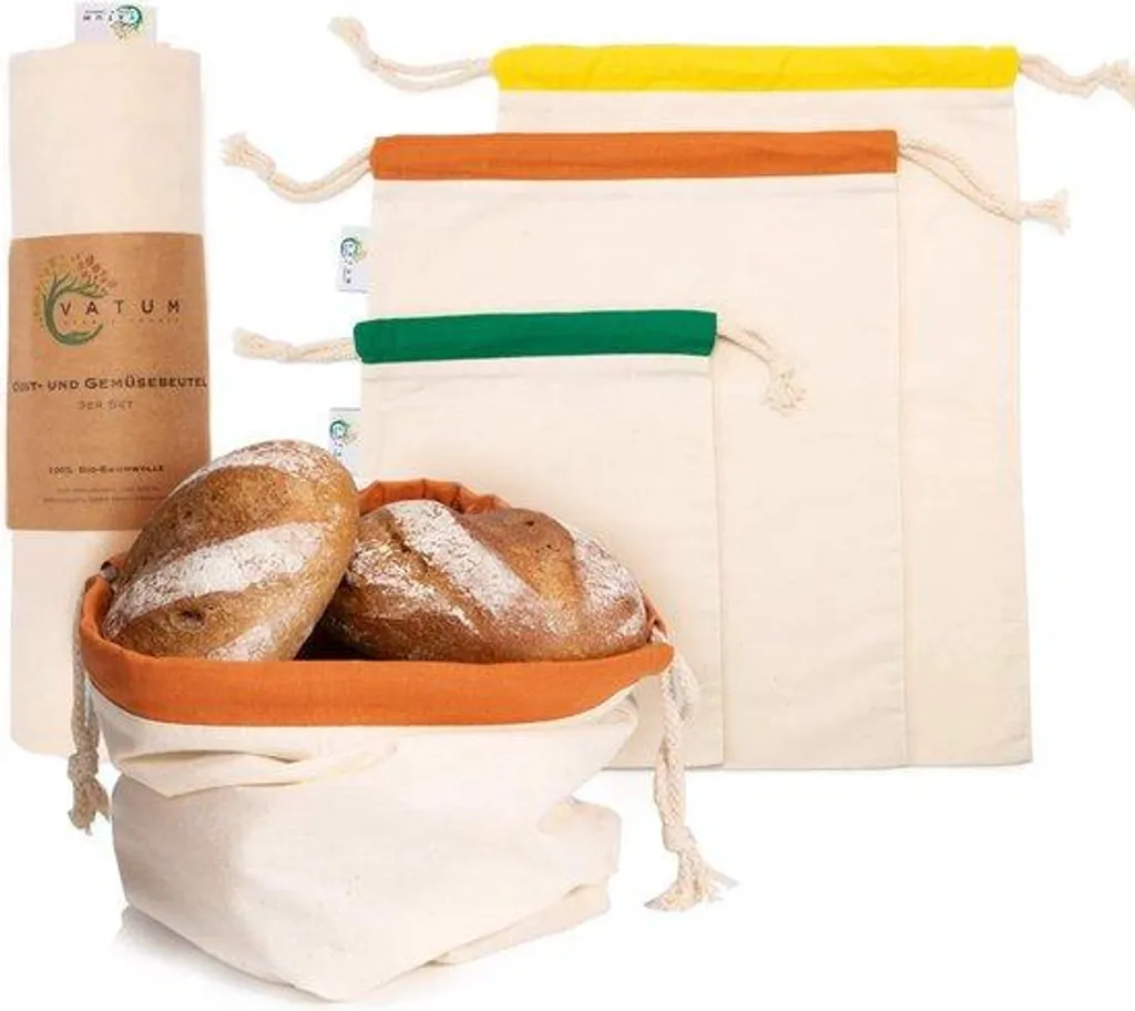 Sac à pain en chanvre contre le gaspillage pour garder le pain tendre