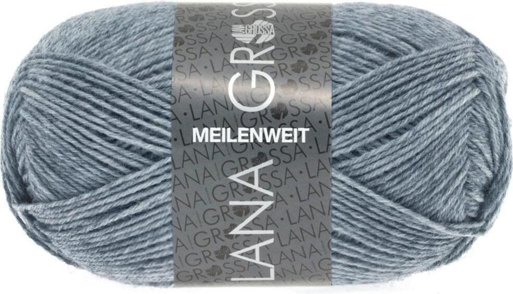 MEILENWEIT 50 von LANA GROSSA (1302 - Jeans/Grau meliert) Produktbild 