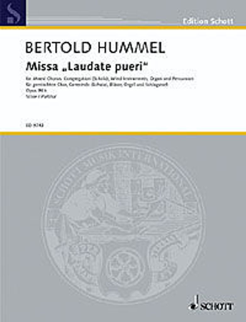 Missa Laudate pueri Partitur - Hummel, Bertold