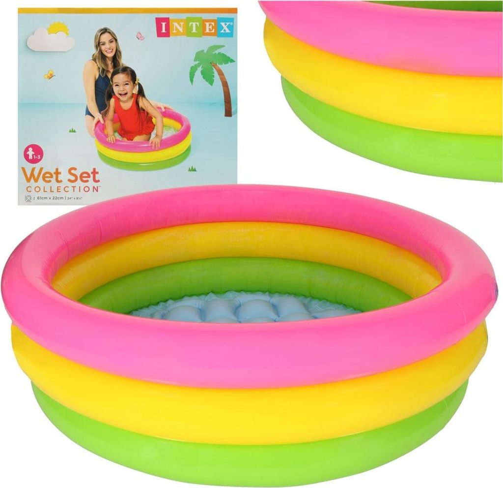 BESTWAY 57107 Regenbogen-Gartenpool für Kinder Produktbild 