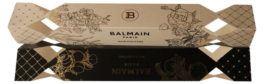 Set, Balmain, Hair Couture, Lege kartonnen doos, zwart en Productafbeelding 