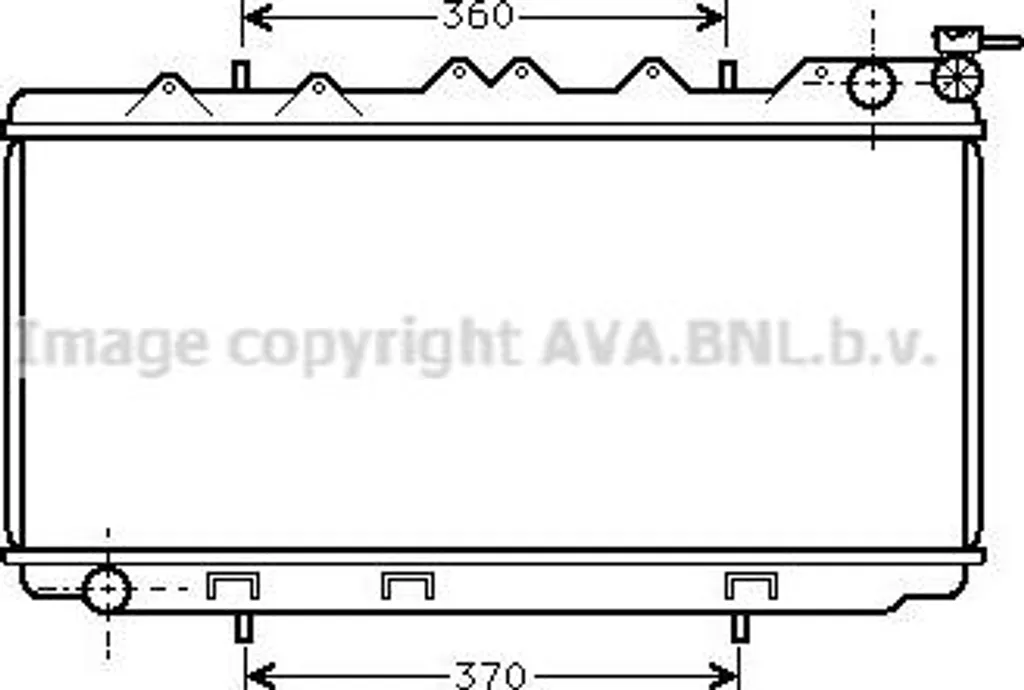 Radiateur moteur AVA DN2114 en aluminium pour Almera OE 214000M400 fiable