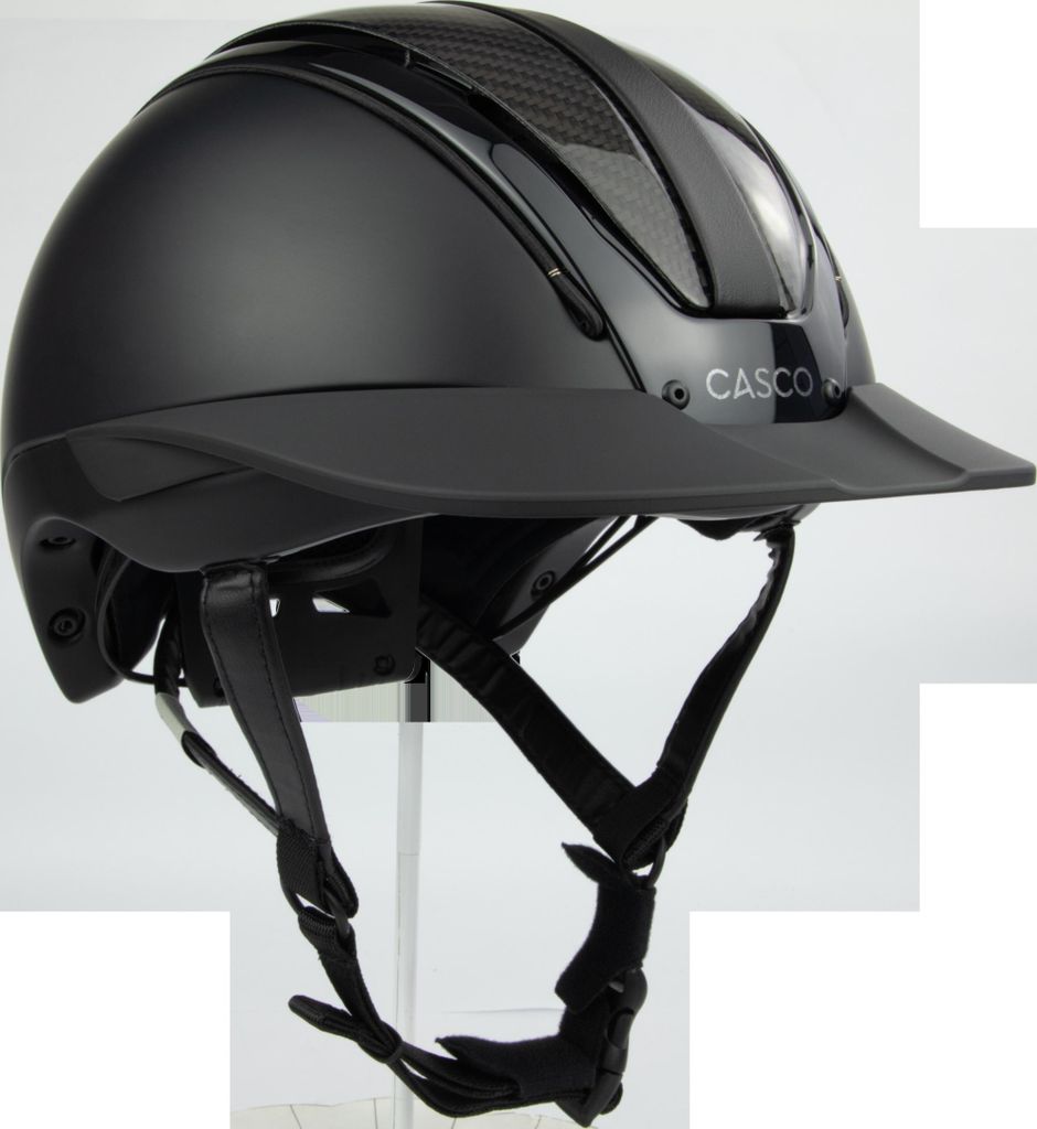 Casco Reithelm Duell One Carbon black schwarz, Größe:L