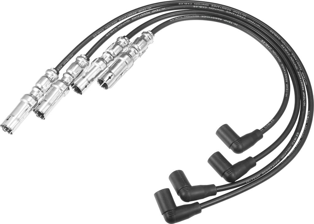 Zündkerzen-Spulen-Kabel Zündspulen-Harnisch 7mm passend für Volkswagen Lupo 1998-2005 Nr. 030905430N/030905430P/030905430Q - Packung mit 4