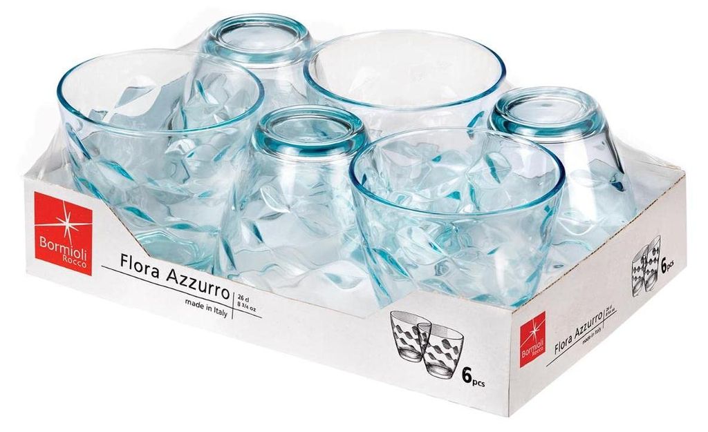 Bormioli Rocco Sklenice Flora Blue 260 ml - 6 kusů Obrázek produktu 