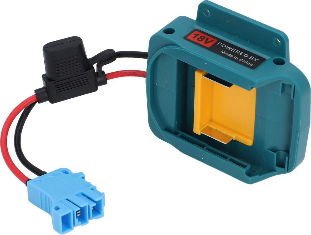 Batterieadapter Kinder Reiten Spielzeug Batterie Umrüstsatz mit Kabelbaum Stecker und Sicherungshalter für BL1850 BL1860 Blue Connector